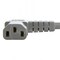 Ac Works 15ft 16/3 13A Medical Grade Power Cord With Left Angle IEC C13 Connector MD13ALC13-180 - alternate 3